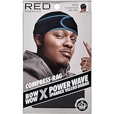 RED Compression Cap , Adjustable Wave Cap for Men