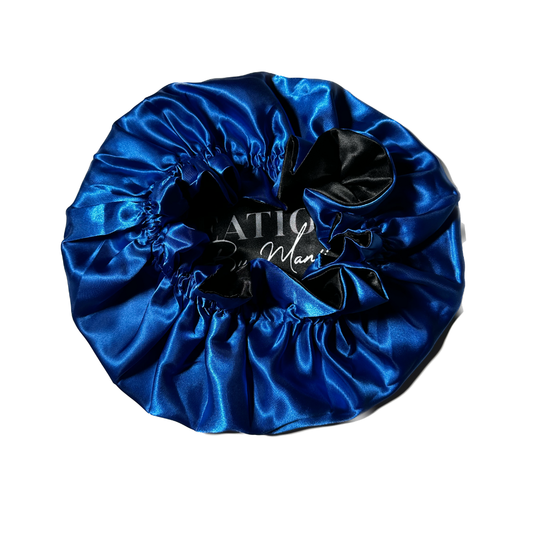 Creations Silk Night Bonnet Royal Blue