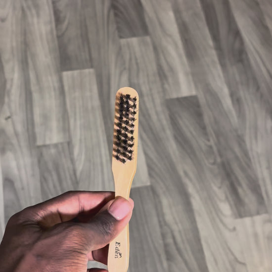 edge hairbrush for taper haircut